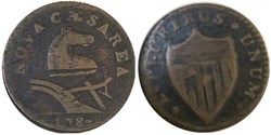 United States (New Jersey): 1787 Nova Caesarea copper, Small Head variety