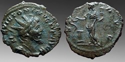 Roman Empire (Gallic Secessionist): bronze antoninianus of Victorinus, Cologne mint, ca. 270-271 AD