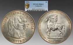 United States: 1900 silver Lafayette commemorative dollar