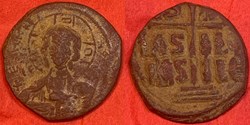 Byzantine Empire: ca. 1028-1041 AD bronze follis, anonymous Class B