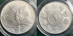 Mexico: 2015 silver Onza (“Libertad”) - 1 oz. .999 silver