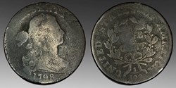 United States: copper Draped Bust large cent, 1798 (Second hairstyle, S-187)