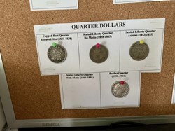 Holed 19th Century US Type Set (Image 6- quarters)