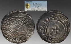 England (Anglo-Saxon): ca. 1062-1065 silver penny of Edward the Confessor