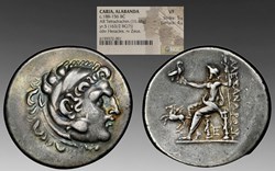 Greece (Caria, Alabanda): silver tetradrachm of Alexander the Great (posthumous), ca. 188-156 BC