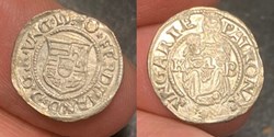 Hungary: 1540-KB silver denar of Ferdinand I, Holy Roman Emperor