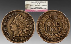 United States: copper-nickel Indian Head cent, 1864
