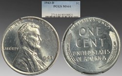 United States: steel Lincoln-Wheat cent, 1943-D