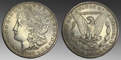 United States: silver Morgan dollar, 1896