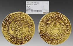 German States (Frankfurt): 1495 goldgulden of Maximilian I, Holy Roman Emperor
