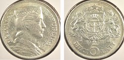 Latvia - 5 Lati, 1931