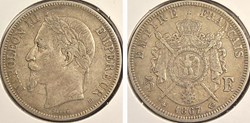 France - 5 Francs, 1867