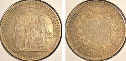 France - 5 Francs, 1873