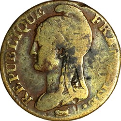 5 centimes Dupré, petit module, le Directoire, an 4, Paris