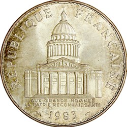 100 francs Panthéon, 1983