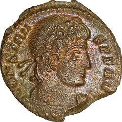 Centenionalis de Constans, Gloria Exercitus 1 enseigne, 337-340, Siscia