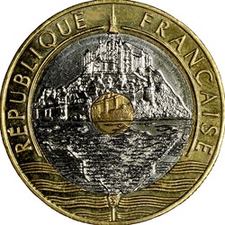 20 francs Mont Saint-Michel, BU, abeille, 1994