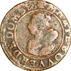 Double tournois de Marie de Bourbon-Montpensier, 1629, Trévoux