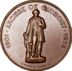 Jeton de la Société Française d'Archéologie, Congrès de Morlaix et de Brest en 1896