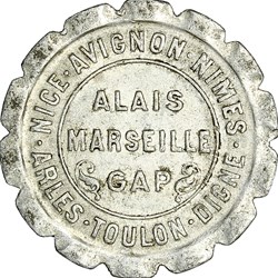 5 centimes, Chambres de Commerce, Région Provençale, 1921