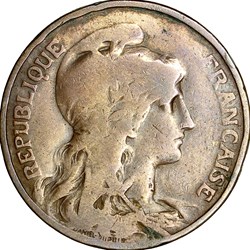 10 centimes Daniel-Dupuis, IIIe République, 1899