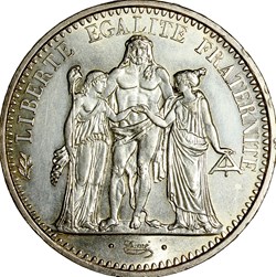 10 francs Hercule, 1971