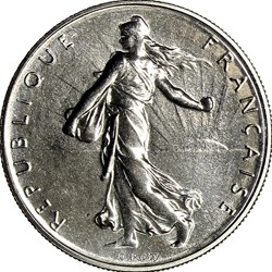 1 franc Semeuse, nickel, FDC, 1980