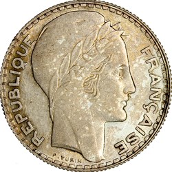 10 francs Turin, IIIe République, 1939