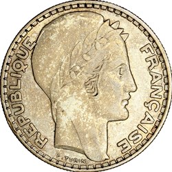 20 francs Turin, IIIe République, 1929