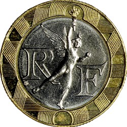 10 francs Génie de la Bastille, BU, 1994