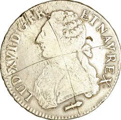 Ecu aux branches d'olivier, Louis XVI, 1785, Perpignan