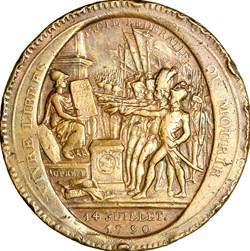Monneron de 5 sols au serment, type "qui se vend", 1792, Birmingham