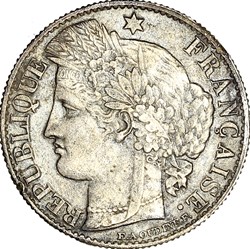 50 centimes Cérès, IIIe République, 1895, Paris