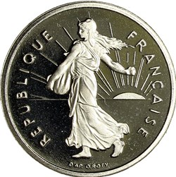1/2 franc Semeuse, BE, 2001