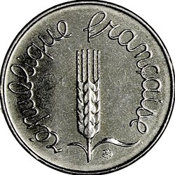 1 centime épi, 1975