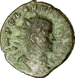 Antoninien de Claude II le Gothique, Victoire, 268, Milan