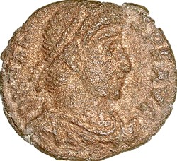 Nummus de Valens, Victoria, 367-375, Rome