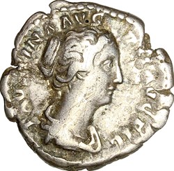 Denier de Faustine Jeune, Concordia, 145-161, Rome