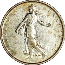 5 francs Semeuse, 1967