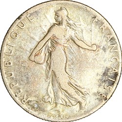50 centimes Semeuse, IIIe République, 1908