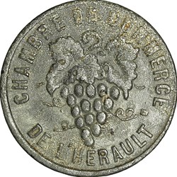 5 centimes, Chambre de Commerce de l'Hérault, 1918-1921