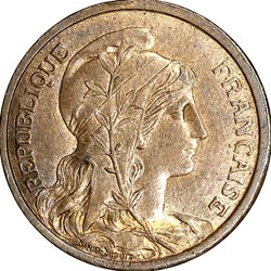 2 centimes Daniel-Dupuis, IIIe République, 1914