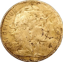 10 francs Coq, IIIe République, 1901