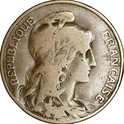 10 centimes Daniel-Dupuis, IIIe République, 1902