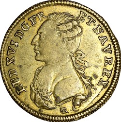 Jeton de Nuremberg, Louis XVI, statue équestre de Louis XV à Bordeaux, 1776