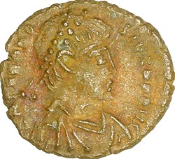 Nummus de Théodose Ier, Victoria, 383-395, atelier indéterminé