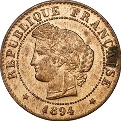 1 centime Cérès, IIIe République, 1894, Paris