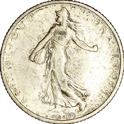 1 franc Semeuse, IIIe République, 1904