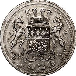 25 centimes, Chambre de commerce d'Amiens, 1920