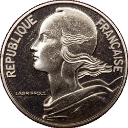 5 francs La Marianne de Lagriffoul, BU, 2000